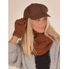 styleBREAKER 01018154 Knitted Loop Scarf Checked Plain Fine Knit Winter