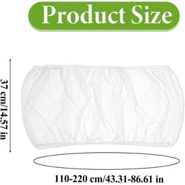 LBYHZS Falda Jaula para Pájaros, Grandes Ajustables para Jaula de Pájaros, Malla de Jaula pájaros Tela, Colector Semillas Malla Suave y Ventilada, Cubierta Red Jaula (Blanco)