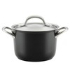 Circulon Ultimum Nonstick Sauce Pan/Saucepan with Lid, 3 Quart, Black