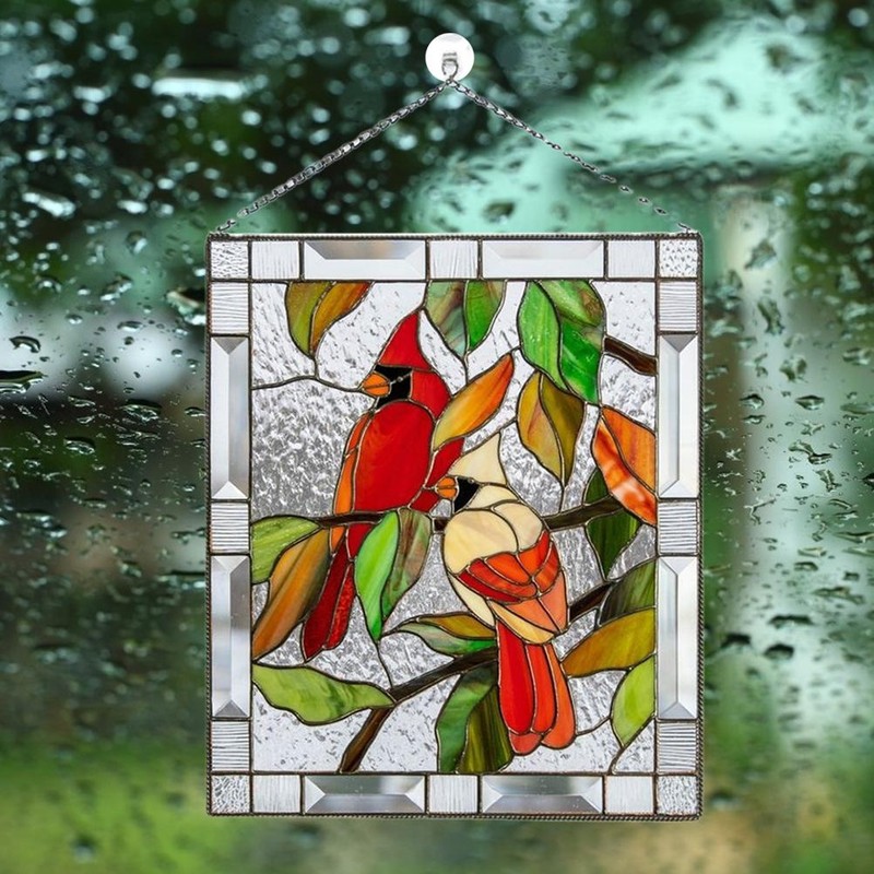 Bird Suncatcher Stained Window Hanging Ornaments Bird Pendant for Windows