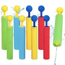 8 Stück Wasserpistole Kinder, Wasserpistolen Schaumstoff 21.5cm Bunte Wasser Spritzpistole Wasserwerfer für draußen Strand Garten Wasserschlachten Sommer Wasserspielzeug für Kinder Erwachsene