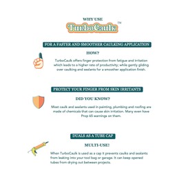 Caulking Applicator Tool for Professional Lines - Smooth Finish Every Time - No Mess, Easy Clean | 2-in-1 Reusable Universal Fit Wearable Tool