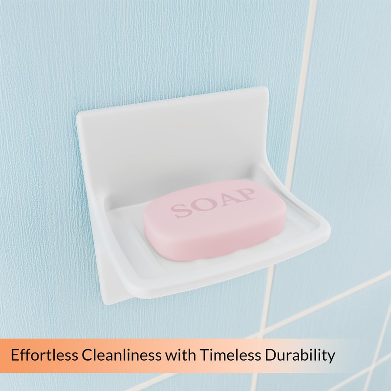 PROPLUS CERAMIC SOAP DISH, GROUT-IN