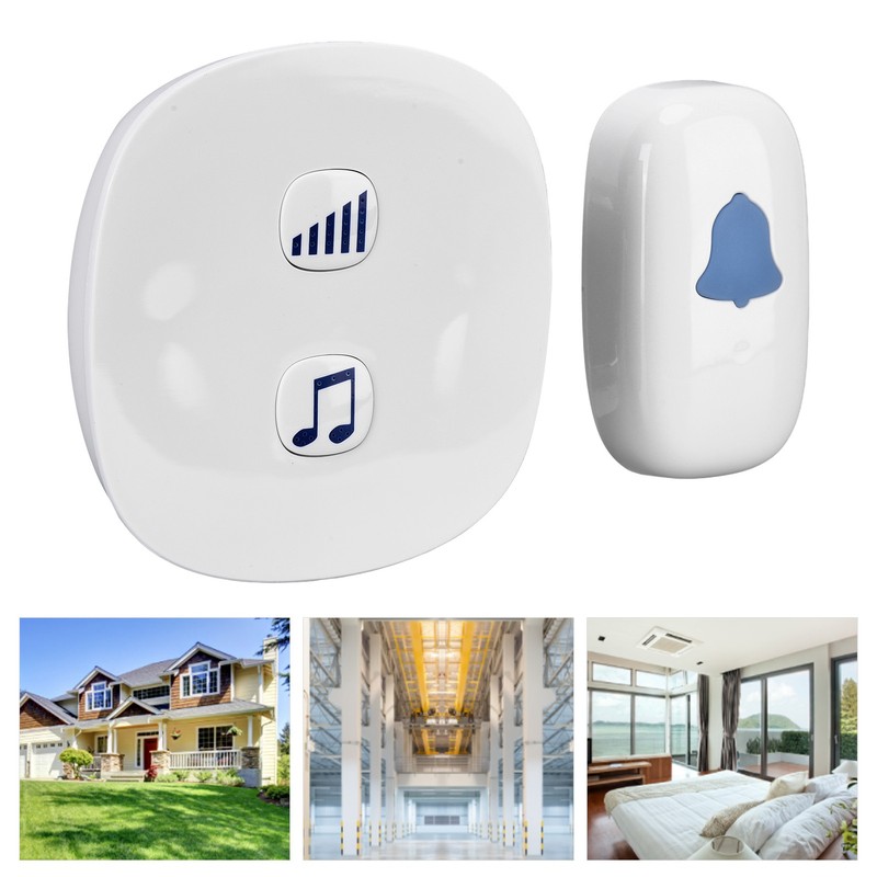 100DB Wireless Doorbell Waterproof 38 Melody Adjustable Volume 100m Range