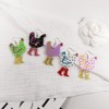 Chicken in Boots Dangle Earrings - Rooster in High Heels
