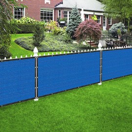 7' x 18' Blue Privacy Screen Fence Cover Panel Shade Cloth Fabric for Chain Link Fence Driveway Playground Yard Garden Farm UV Protection