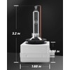 Torchbeam D3S HID Headlight Bulbs, 8000K White Blue, High/Low Beam,