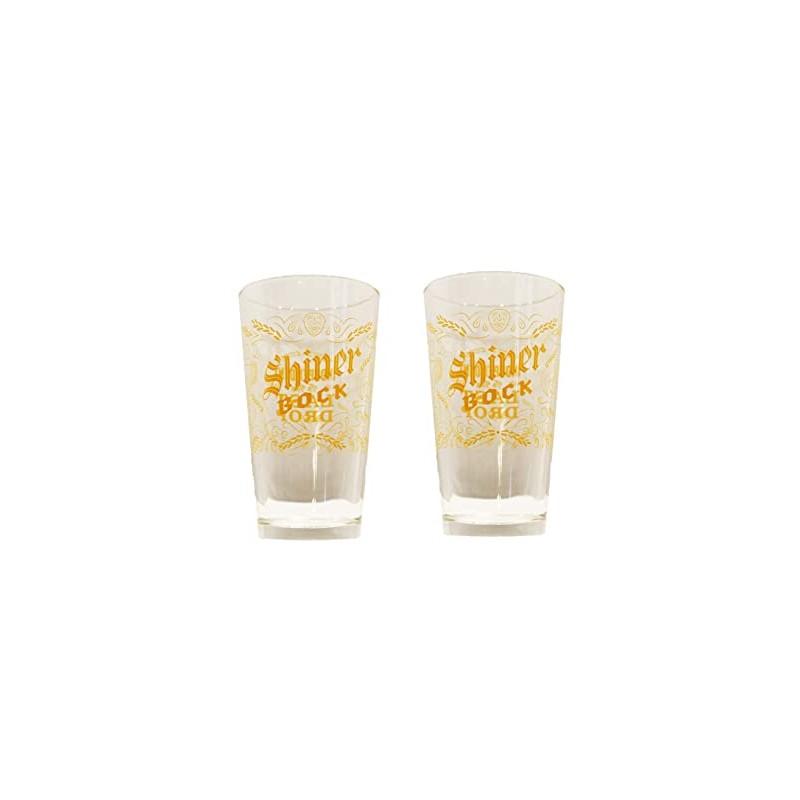 Shiner Bock Signature Pint Glass - Set of 2