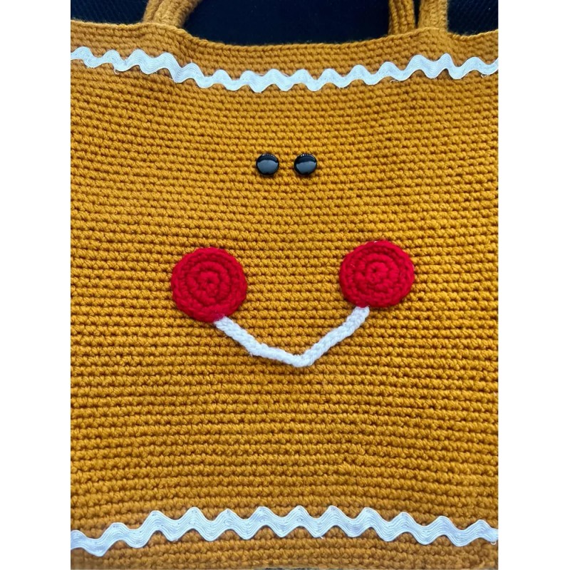Bolsa Navideña Crochet Tejida A Mano Artesanal Modelos Cool