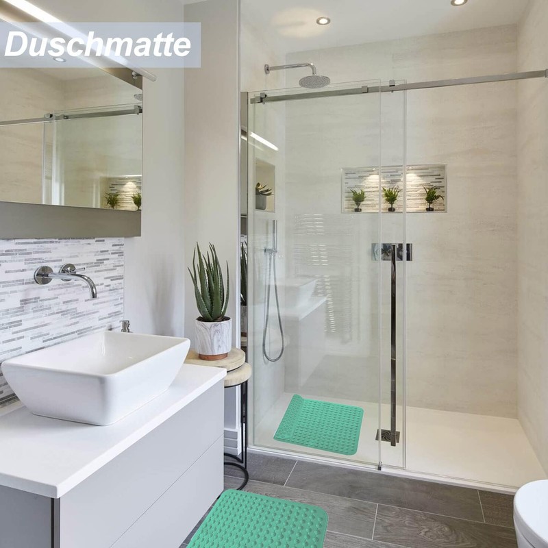 Shower Mat, Non-Slip Bath Mat, 48 x 48 cm, Shower