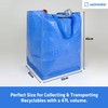 47 Litre Recycling Bag with Top Flap and Handles -