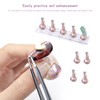 10pcs Magnetic Pink Nail Art Holder Nail Art Stand Nail
