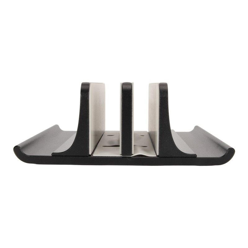 Vertical Laptop Stand 2 Slots Anodized Aluminium Alloy Adjustable Space
