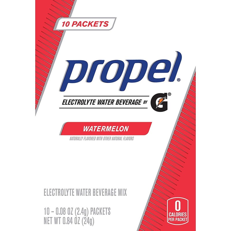 Propel Powder Packets Watermelon with Electrolytes Vitamins and No Sugar,
