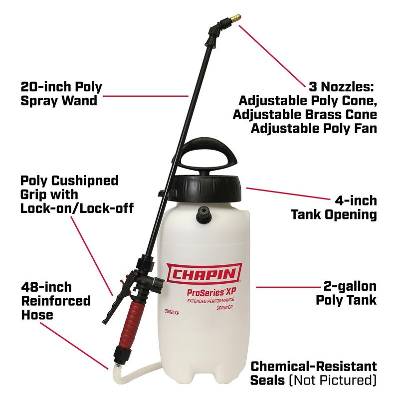 Chapin 26021XP Made in USA 2-Gallon Heavy-Duty Compression Sprayer for