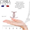 Camila Paris CP3284 French Hair Clip for Women, Pink 3