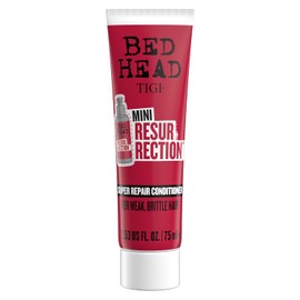 Bed Head by TIGI Resurrection Super Repair Conditioner Travel Mini - Acondicionador reparador para cabello seco, quebradizo y dañado con mayor humedad y nutrición, 2.53 onzas líquidas