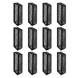 Daiilg 12Pcs Floor Register Trap Cover Vent Screen for Home Mesh Elastic Band Filter Floor Air-Vent Mesh Cover,4 X 10Inch Easy to Use