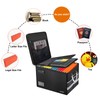 BALAPERI Fireproof Document Box with Lock, Portable File Box with