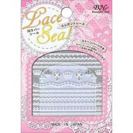 ビーエヌ ネイル用シール 3Dラバー レースシリーズ クラウン RSD-3 ネイルシール
