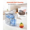 Portable Countertop Ice Maker 7-Cube Self-Cleaning Machine 26 Lbs/DAY 6-Min