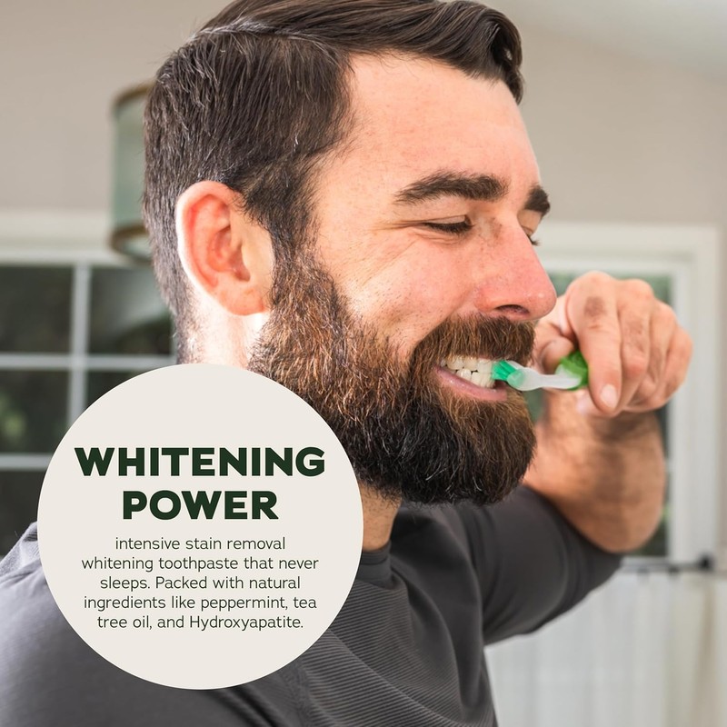 Dr. Squatch Hydroxyapatite Toothpaste Whitening - Natural, Fluoride-Free Toothpaste -