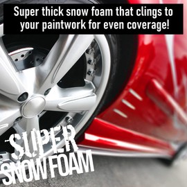 Pro-Kleen Super Snow Foam Car Shampoo 1L - Produces Extra Thick Foam - pH Neutral & Super Concentrate Formula (Bubblegum)