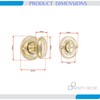 Infinity Decor Solid Brass Modern Style Slimline Bathroom Privacy Thumb