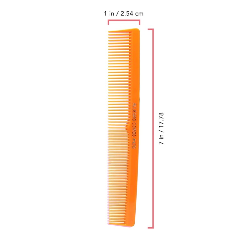 Allegro Peines 420 para estilistas y barberos, 6 unidades (Naranja
