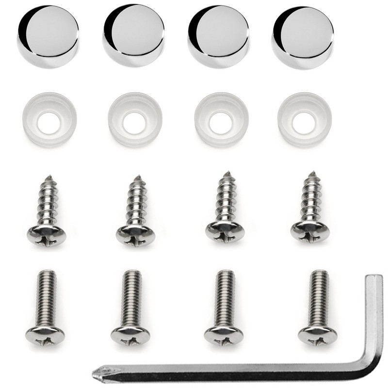 LFPartS Premium Slim Style Stainless Steel License Plate Frame (2-Hole,