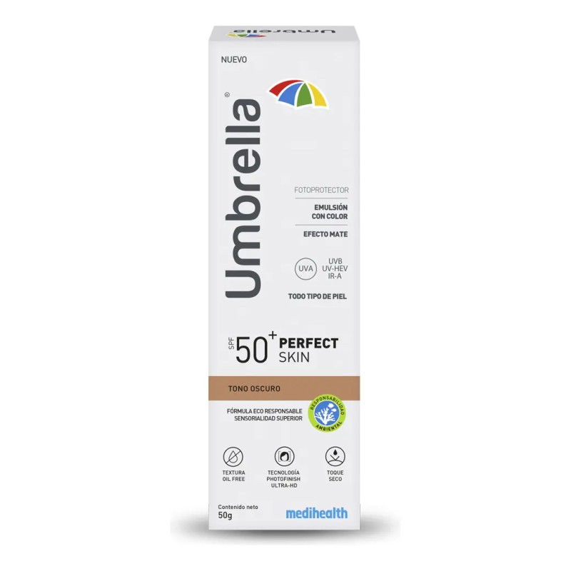 Umbrella Perfect Skin Tono Oscuro Spf Color Efecto Mate