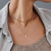 Dainty Gold Birthstone Necklaces for Women Non Tarnish, 14K Trendy