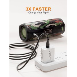 Replacement for JBL Flip 5 Charger Cord Wireless Bluetooth Speakers(3.3FT Cable Included)