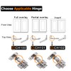 JQK Cabinet Hinges Black, 100 Degree Soft Closing Full Overlay