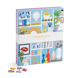 Galison Jonathan Adler Shelfie 1000 Piece Puzzle from Galison - 20" x 27" Puzzle Featuring Iconic Art by Jonathan Adler, Thick & Study Pieces, Challenging Jigsaw Puzzle for Adults, Great Gift Idea!