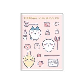 Sunstar Stationery Chiikawa 2026 Planner, Starts October 2025, Monthly A6, Everyone 133973