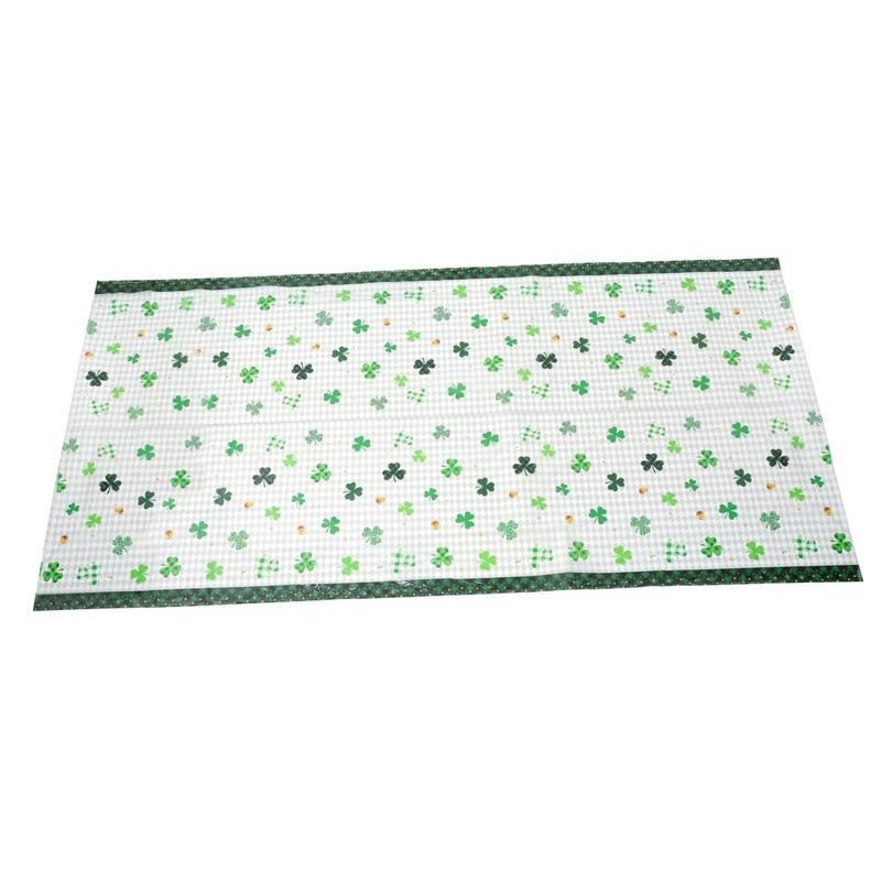 Alipis 2pcs Shamrock Party Tablecloth St. Patrick's Day Party Supplies
