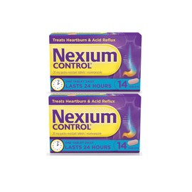Generic Nexiumm Control Heartburn and Acid Reflux Relief Tablets, 28 Count (14 x 2)