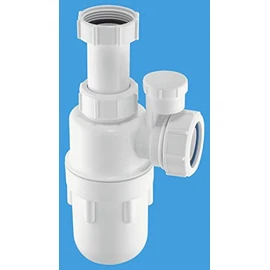 McAlpine 40mm Anti-Syphon Adjustable Inlet Bottle Trap with Multifit Outlet C10AV