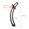 ZQIY 2PCS Metal Curved Lid Adjustable Support Hinges 175x21mm Hardware