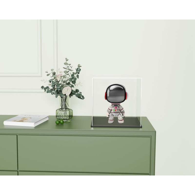 HOPEME Display Case 5x5x5 Inch, Acrylic Display Box for Collectibles,