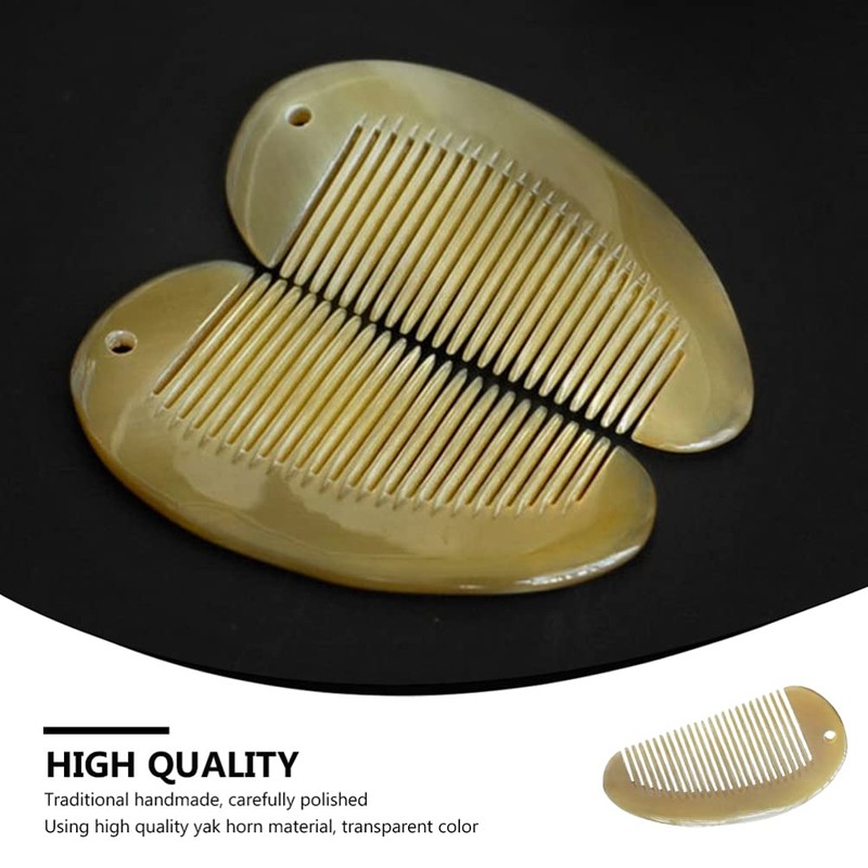 Healifty 1pc Yak Horn Comb-Wide Tooth Hair Comb - Breezelike