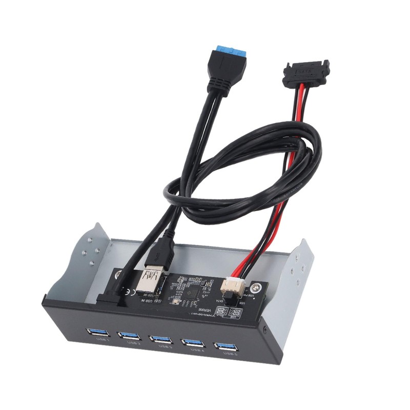5.25 Inch Front Panel Hub, 5 Ports USB 3.2 GEN1