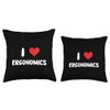 I Love Ergonomics - Heart - Professor Work Environment Throw