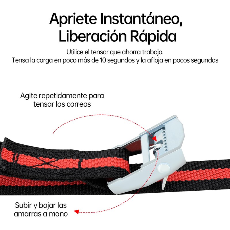 Keenso - Correas de Carga de 2,4 m y 2,5