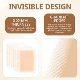 Tattoo Cover Up Patch 15 Sheets Waterproof Tattoo Cover Up Makeup Patches Natural Looking Invisible Breathable Concealer for Tattoos Scars Birthmarks