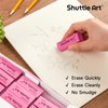 Pink Erasers, Shuttle Art 200 Pack Pink Erasers Bulk for