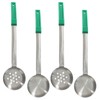 Hordion 4 Pcs Portion Control Serving Spoons Ladle Scoops (Green,