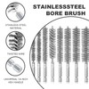9Pcs Stainless Steel Wire Bore Brushes, Wire Brushes Drills Set