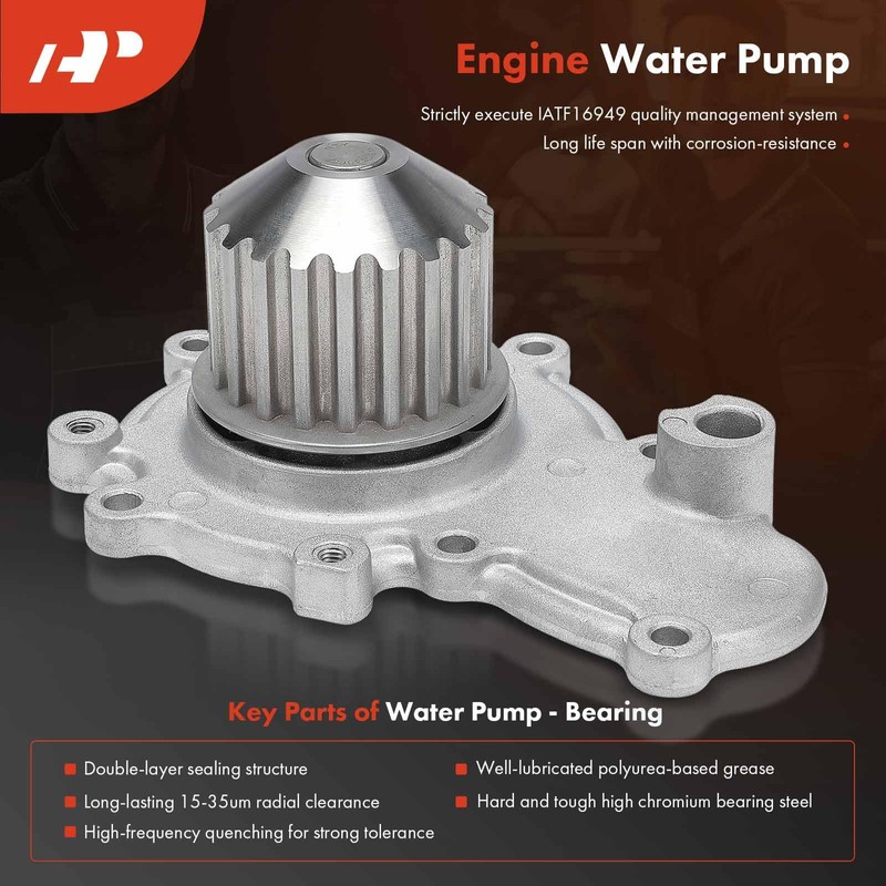 A-Premium Engine Timing Belt Kit with Water Pump Compatible with